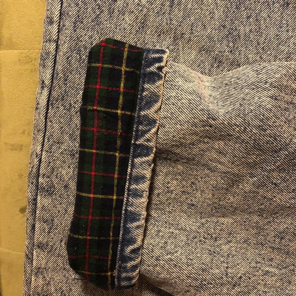 Vintage Acid Wash Flannel Lined Mom Jeans - Picture 3 of 5